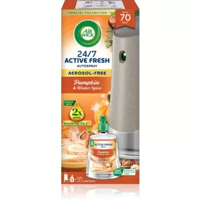   Air Wick Active Fresh Készülék+Utántöltő 228Ml Pumpkon & Winter Spice