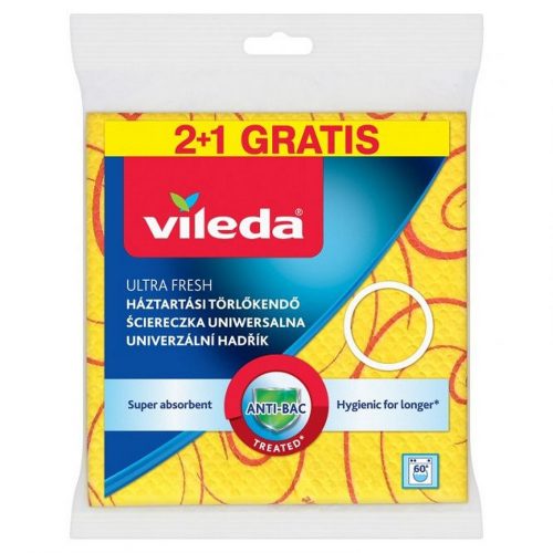 Vileda Ultra Fresh Háztartási Törlőkendő 2+1Db/Csg (17Csg/Karton)