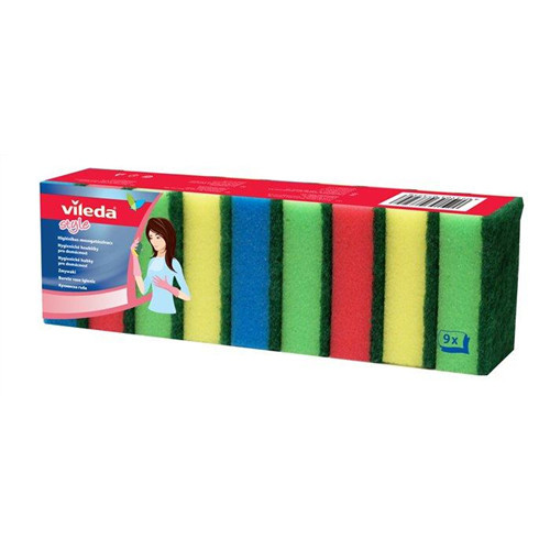 Vileda Mosogatószivacs Rainbow 9+1Db/Csg (40Csg/Karton)