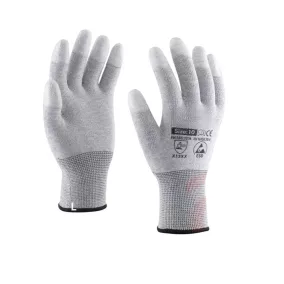 Kesztyű Safety First Ujjbegy Mártott Szürke "L"
