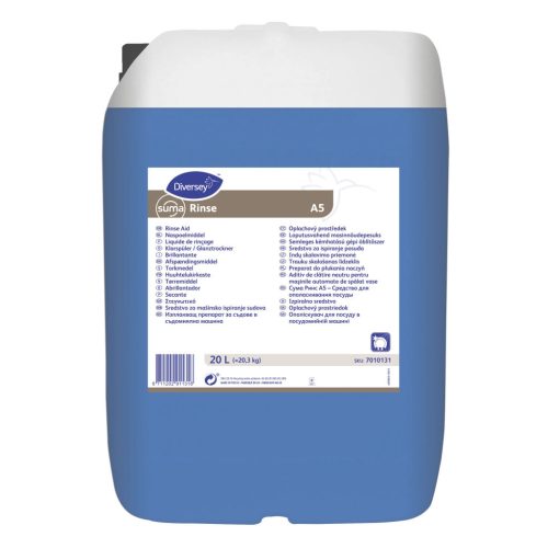 Suma Rinse A5 Gépi Öblítőszer Lágy Vízhez 20L