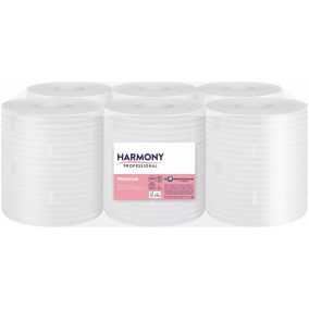   Harmony Tekercses Törlő 2R., Fehér, 125M/Tek, 6Tek/Karton, 44Karton/Raklap