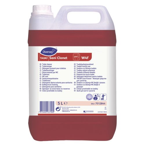 Taski Sani Clonet Szulfaminsav Alapú Wc Tisztító/Vízkőeltávolító Szer 5L (2Db/Karton)