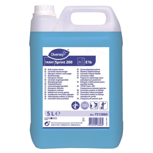 Taski Sprint 200 Alkohol Bázisú, Semleges Kémhatású Általános Tisztítószer 5L (2Db/Karton)