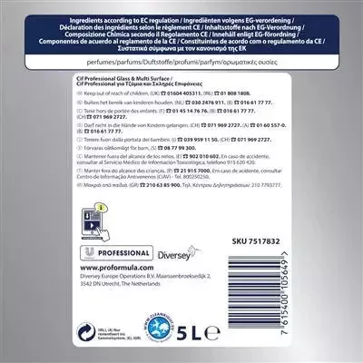 Cif Window/Multisurface Ablak És Felülettisztítószer 5L
