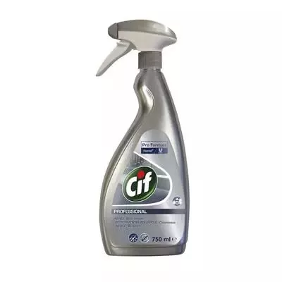 Cif Stainless Steel, Glass Rozsdamentes Acél- És Üvegtisztító 750Ml