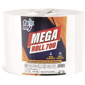   Famy Mega Roll 700 Kéztörlő Papír, 2 Rétegű, 133M/700 Lap/Tek