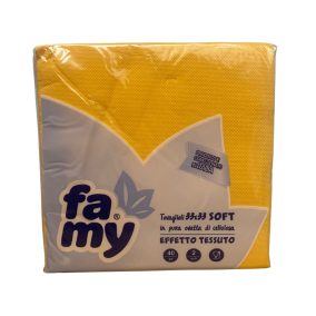 Famy Szalvéta 33X33Cm, 2R., 40Lap/Csg, Sárga
