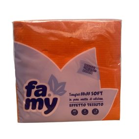 Famy Szalvéta 33X33Cm, 2R., 40Lap/Csg, Narancssárga