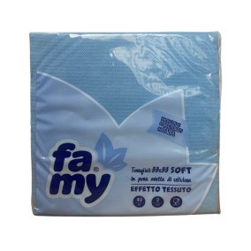 Famy Szalvéta 33X33Cm, 2R., 40Lap/Csg, Világoskék