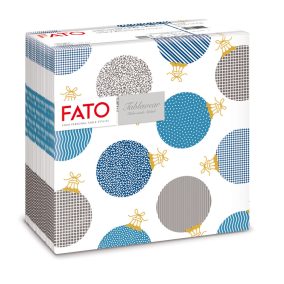   Fato Sztár Karácsonyi Szalvéta 2 Rétegű, 38X38Cm 40Db/Csg, Bubble Silver