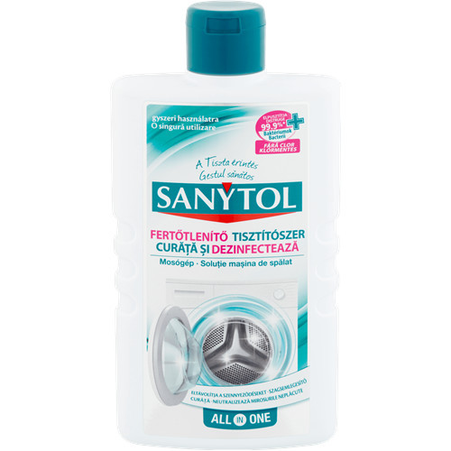 Sanytol Fertőtlenítő Mosógéptisztító 250Ml (6Db/Karton)