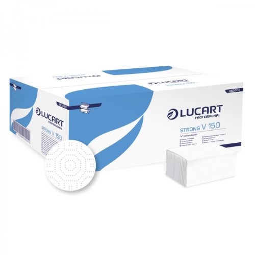 Lucart Strong V 150 Hajtogatott Kéztörlő 2 Rétegű Cellulóz 20X150 Lap / Karton