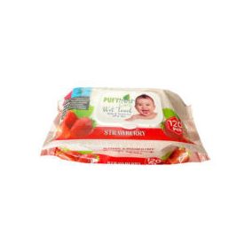 Pufy Fresh Nedves Törlőkendő 120Db/Csg Strawberry