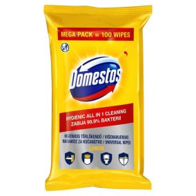 Domestos Higiénikus Törlőkendő 100Db/Csg Lemon