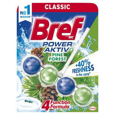 Bref Wc Tisztító Golyós (1Db-Os) Power Aktiv 50G Pine