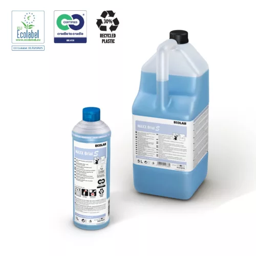 Ecolab Maxx Brial S Felület- És Üvegtisztító Koncentrátum, Kíválló Nedvesítési Képességgel 1L