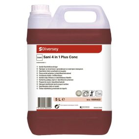   Taski Sani 4 In 1 Plus Conc Mosdótisztító, Vízkőoldó, Fertőtlenítő És Szagtalanító, Bpr Engedéllyel 5L