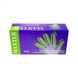 Gumikesztyű Maxter Latex Púderes "L" 100Db/Doboz, 10Doboz/Karton