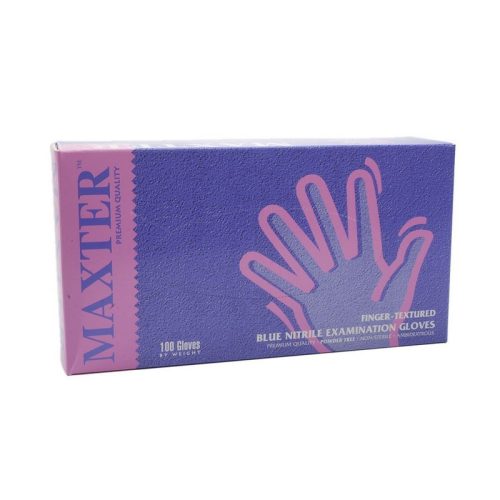 Gumikesztyű Maxter Nitril Púder Nélküli "Xl" 200Db/Doboz, 10Doboz/Karton