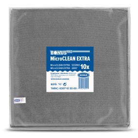 Bonuspro Microclean Extra Kendő 40X40Cm 10Db/Csg Szürke