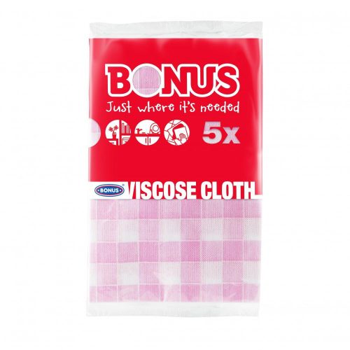 Bonus Viszkóz Mosogatókendő 5Db/Csg (25Csg/Gyűjtő, 200Csg/Karton)