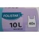 Folistar Szemeteszsák 10L, 50Db/Tek, 40Tek/Karton