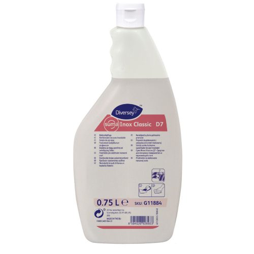 Suma Inox Classic D7 Paraffinolaj Tartalmú Ápolószer Rozsdamentes Acélhoz 750Ml (6Db/Karton)