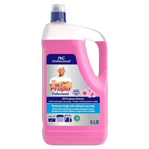 Mr. Proper Professional Univerzális Padlótisztító 5L  (3Db/Karton, 144Db/Raklap) Cherry Blossom