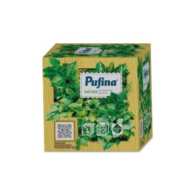   Pufina Kozmetikai Kendő Fehér, 3 Rétegű, 60Db/Csg, 24Doboz/Karton, 40Karton/Raklap