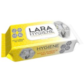   Lara Hygiene Multi Surface Nedves Törlőkendő Fürdőszobai És Általános Felületre 50Db/Csg