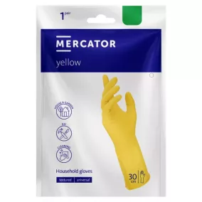 Mercator Gumikesztyű Yellow Háztartási "L"