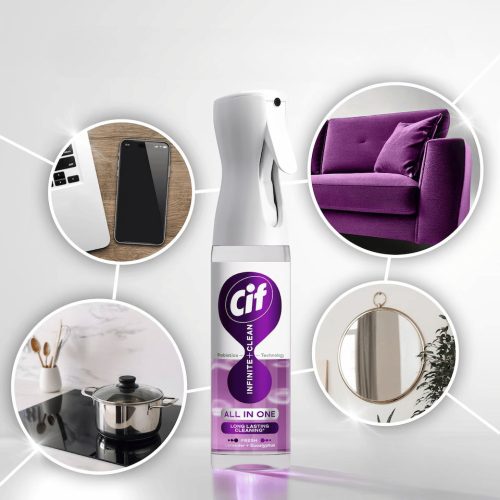 Cif Infinite+Clean All In One Tisztítóspray 280Ml Fresh Levendula & Eucaliptus