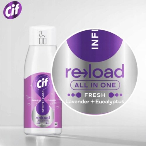 Cif Infinite+Clean All In One Utántöltő 590Ml Fresh Levendula & Eucaliptus
