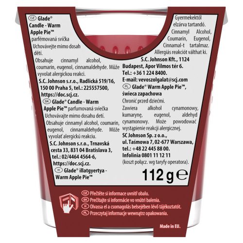 Glade Illatgyertya 112G Warm Apple Pie