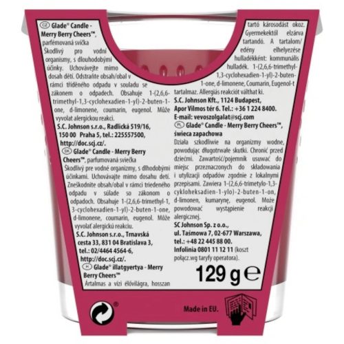 Glade Illatgyertya 112G Winter Berries