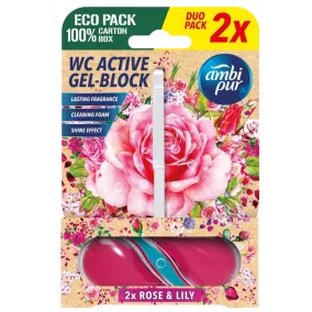 Ambi Pur Aktív Wc Illatosító 2X45G Rose & Lily