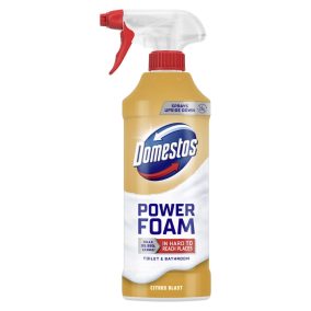   Domestos Power Foam Wc És Fürdőszoba Tisztító Hab 435Ml Citrus Blast
