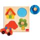 Hape Fogantyús puzzle - Formák-színek, GOULA 12 hó+
