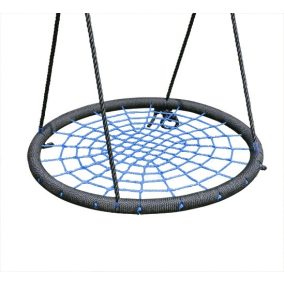 Fészekhinta 120 cm, fekete/kék