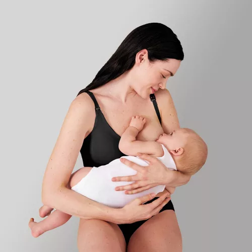 MEDELA Melltartó 3 az 1-ben szoptatáshoz és fejéshez, fekete M