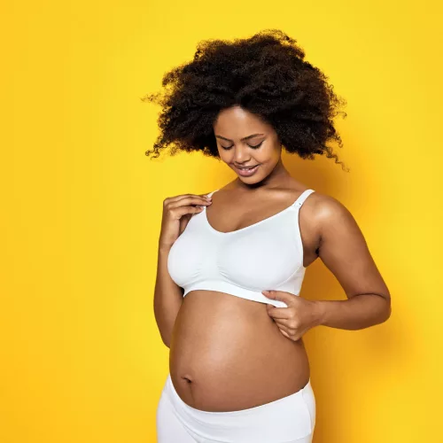 MEDELA Ultra terhességi és szoptatós melltartó Keep Cool™, fekete S
