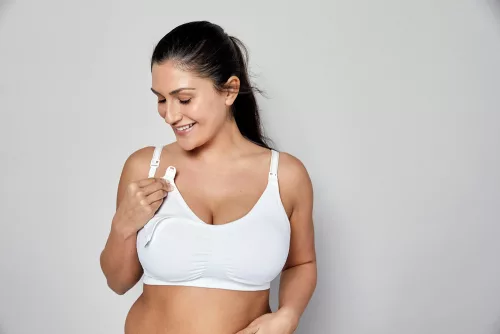 MEDELA Melltartó 3 az 1-ben szoptatáshoz és fejéshez, fehér XXL