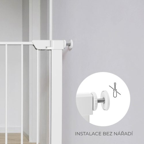 KINDERKRAFT Biztonsági ajtórács Safe Snap Fehér