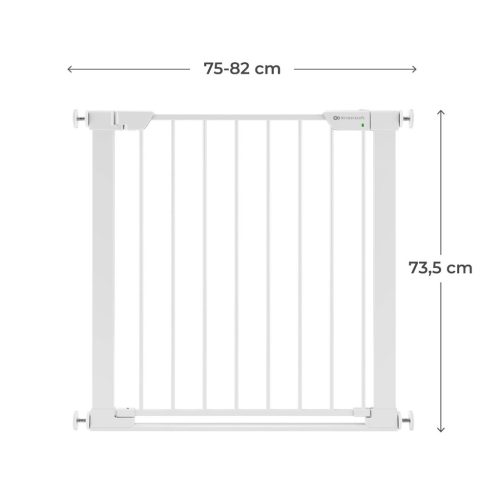 KINDERKRAFT Biztonsági ajtórács Safe Snap Fehér