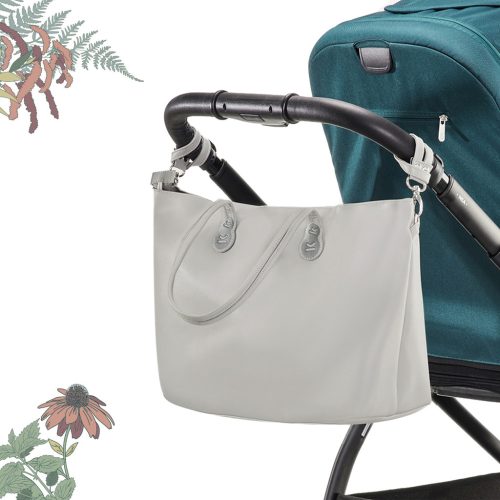 KINDERKRAFT SELECT Pelenkázótáska Treasurebag Light Grey Nature Vibes, Premium