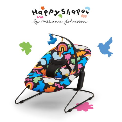 KINDERKRAFT Hojdacie lehátko Calmee Happy Shapes 0m+, do 9kg