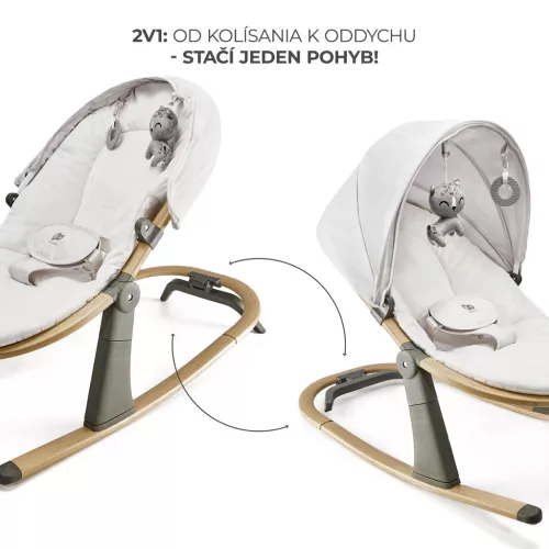 KINDERKRAFT Elsa nyugágy szürke, 9 kg-ig