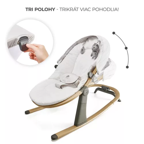 KINDERKRAFT Elsa nyugágy szürke, 9 kg-ig