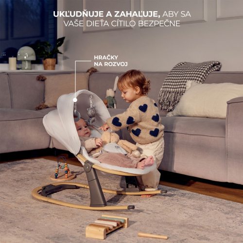 KINDERKRAFT Elsu Grey pihenőszék, 9 kg-ig